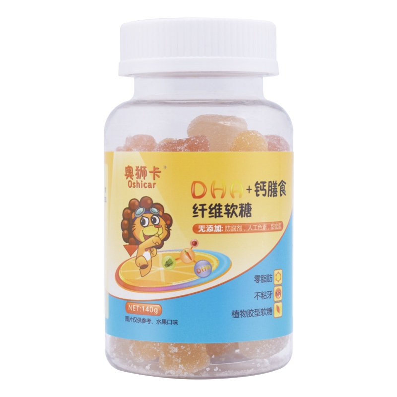奥狮卡 DHA+钙膳食纤维软糖