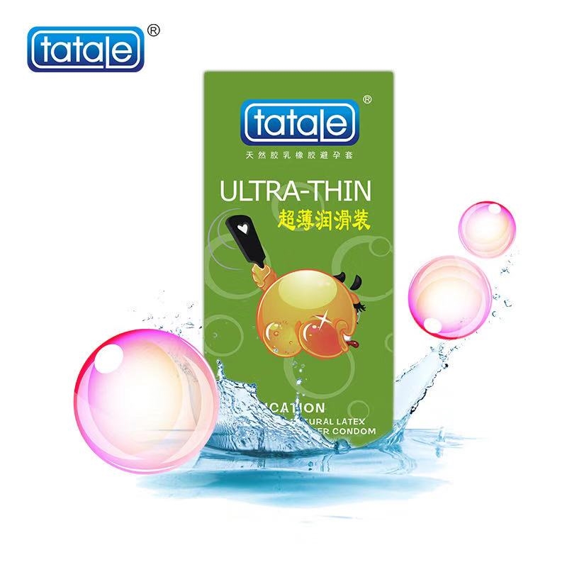 tatale*ULTRA-THIN超薄润滑装天然胶乳橡胶避孕套 